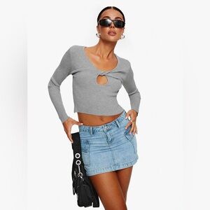 Princess Polly Zakai Cargo Denim Mini